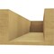 Ekena Millwork 6in. W x 4in. H x 20in. L Chapel Hill Woodgrain TimberThane Rafter Tail, Primed Tan RFTUR06X04X20CHPRCPR - alternate 3